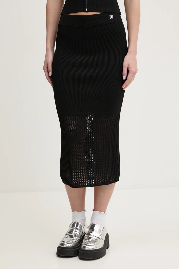 HUGO spódnica casual czarny 50532181