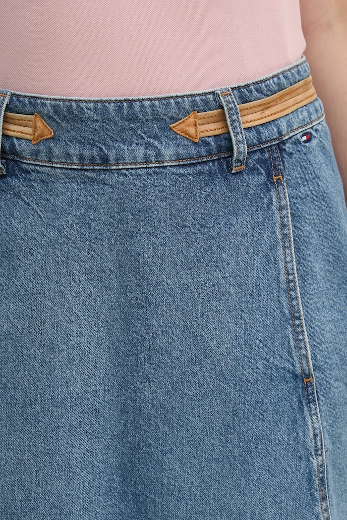 Tommy Hilfiger spódnica jeansowa niebieski WW0WW43733