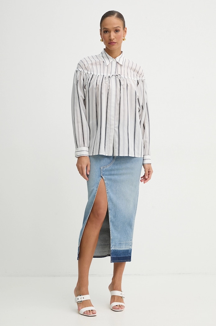 Džínová sukně Pinko 104628.A2EA modrá SS25