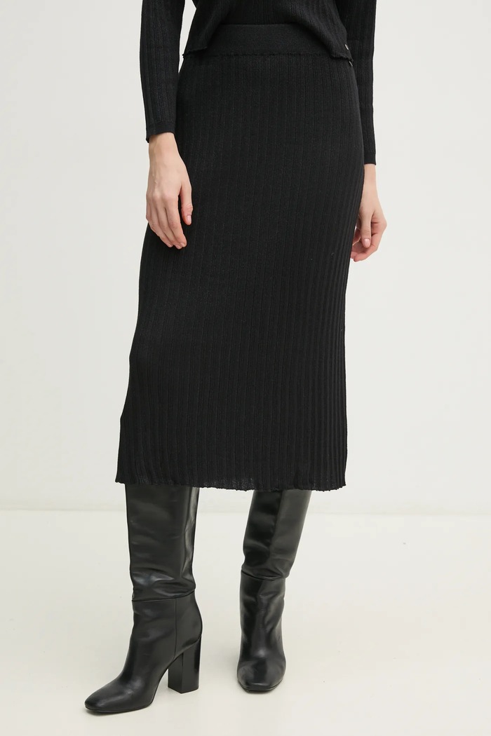 Φούστα Pepe Jeans NICOLE SKIRT casual μαύρο PL901174