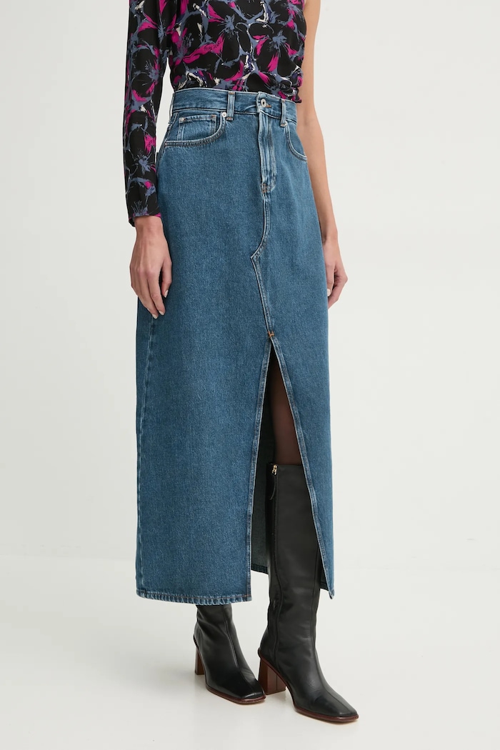Pepe Jeans farmer szoknya MAXI SKIRT HW farmer kék PL901185EF2R