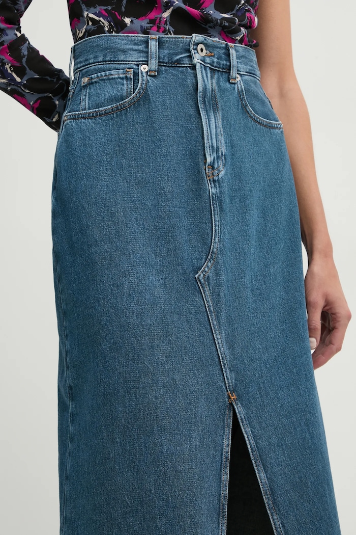 Pepe Jeans farmer szoknya MAXI SKIRT HW kék PL901185EF2R