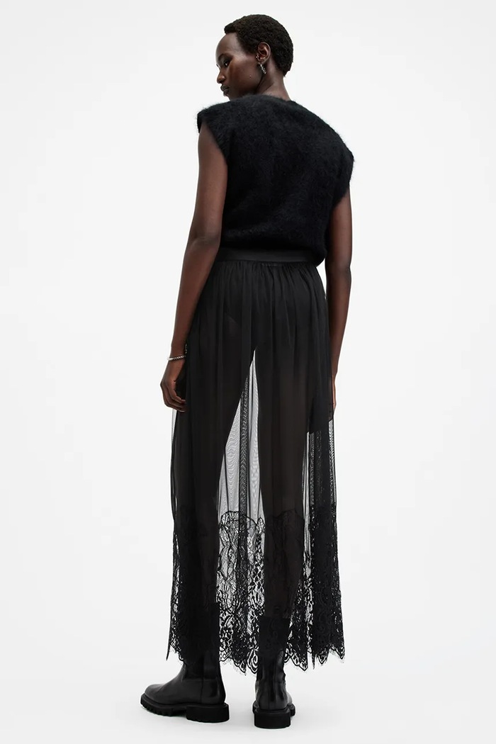 Sukně AllSaints ARIELLA W040RB černá