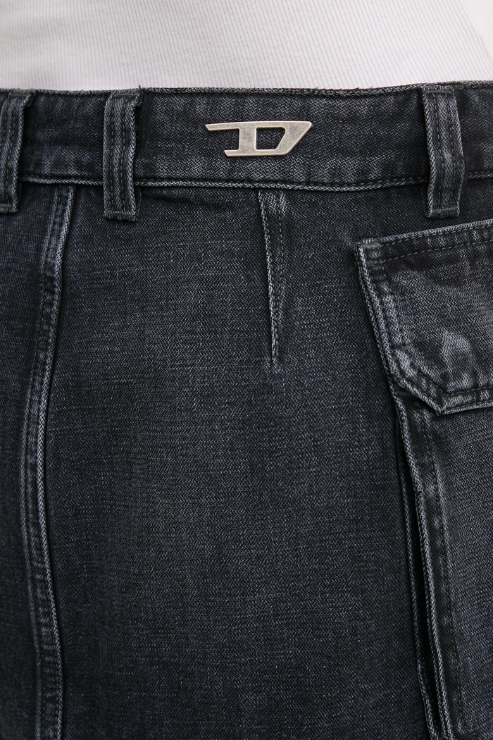 Diesel spódnica jeansowa DE-TON SKIRT szary A15784.007Z9