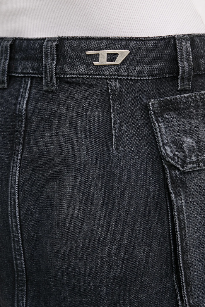 Diesel spódnica jeansowa DE-TON SKIRT szary A15784.007Z9