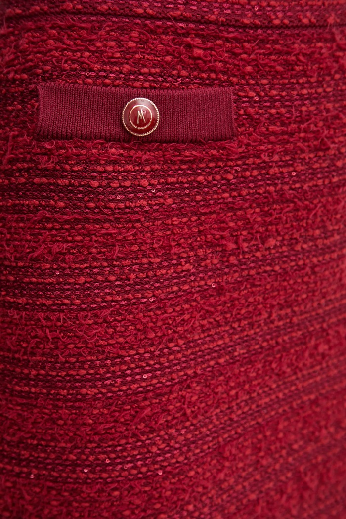 Marciano by Guess fustă AMELIA burgundia 5RGD01.5852Z