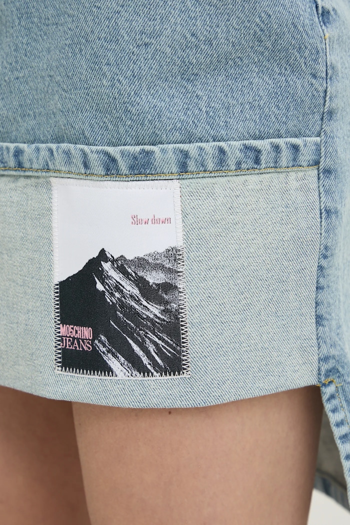 Džínová sukně Moschino Jeans 0112.3217 modrá