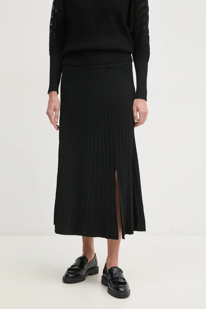 Sukně Dkny midi černá P4JRAT77