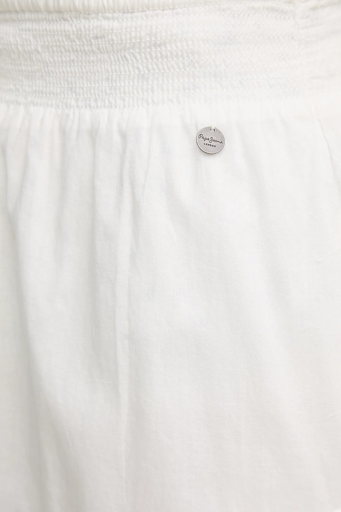 Βαμβακερή φούστα Pepe Jeans ELENA λευκό PL901188