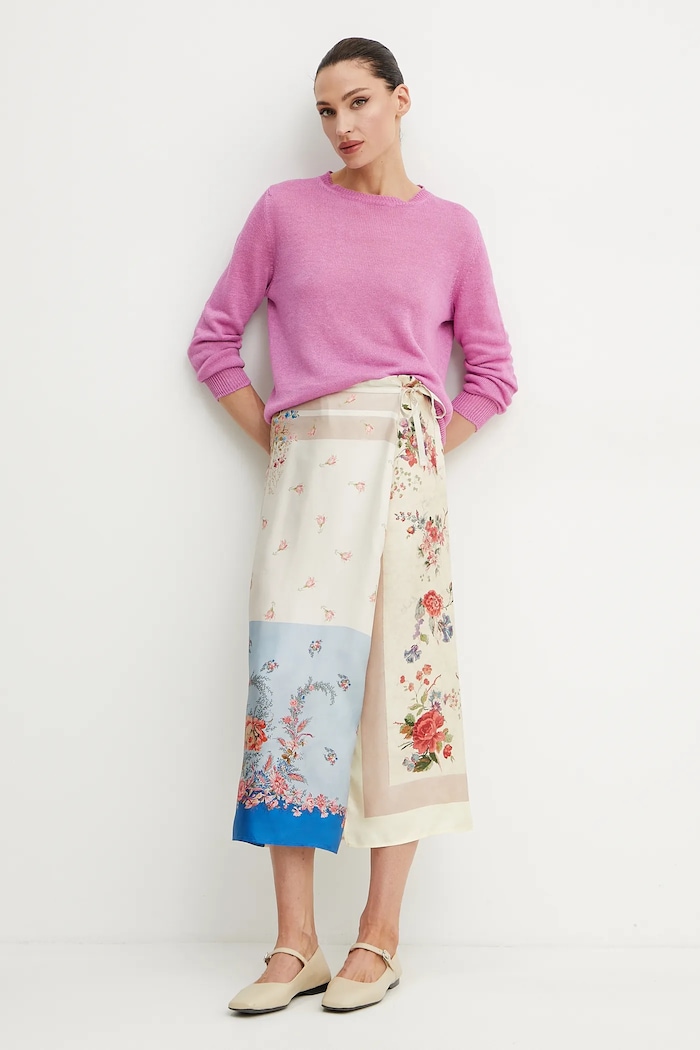 Weekend Max Mara gonna in seta 2515101012600 beige SS25
