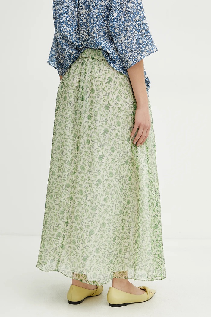 Ρούχα Μεταξωτή φούστα Weekend Max Mara 2515101072600 πράσινο