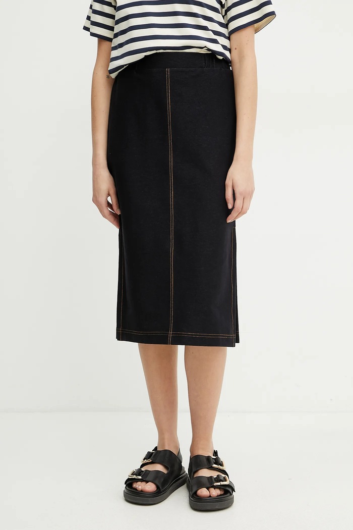MM by Max Mara gonna midi blu navy 2516771017600