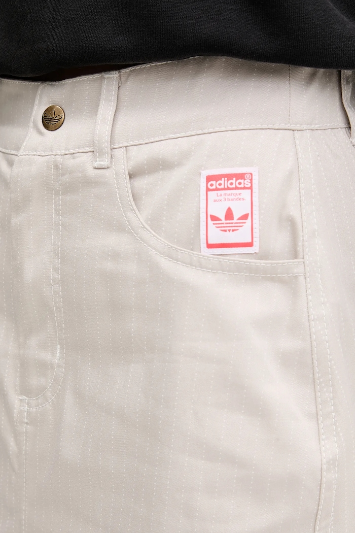 Bavlnená sukňa adidas Originals AOP MAXI SKIRT béžová JC8854