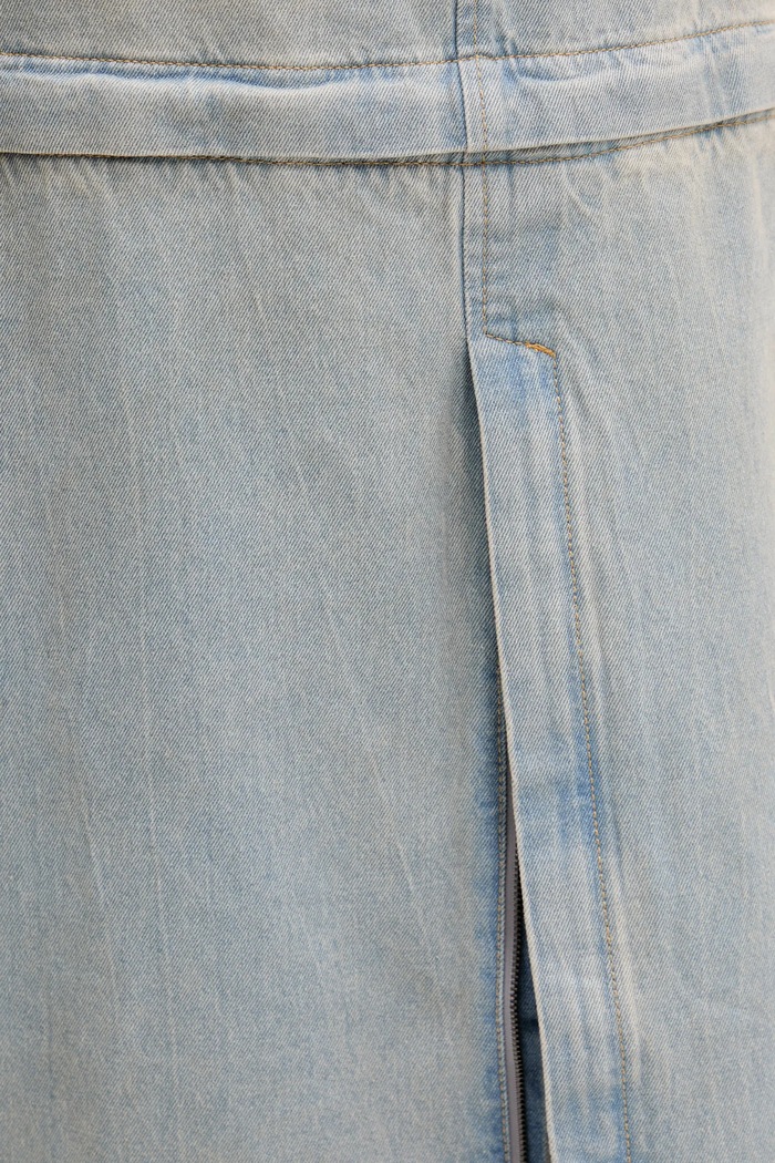 Дънкова пола adidas Originals DENIM ZIP SKIRT JX9215