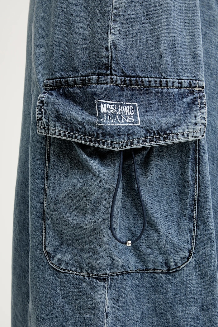 Traper suknja Moschino Jeans plava 0107.3721