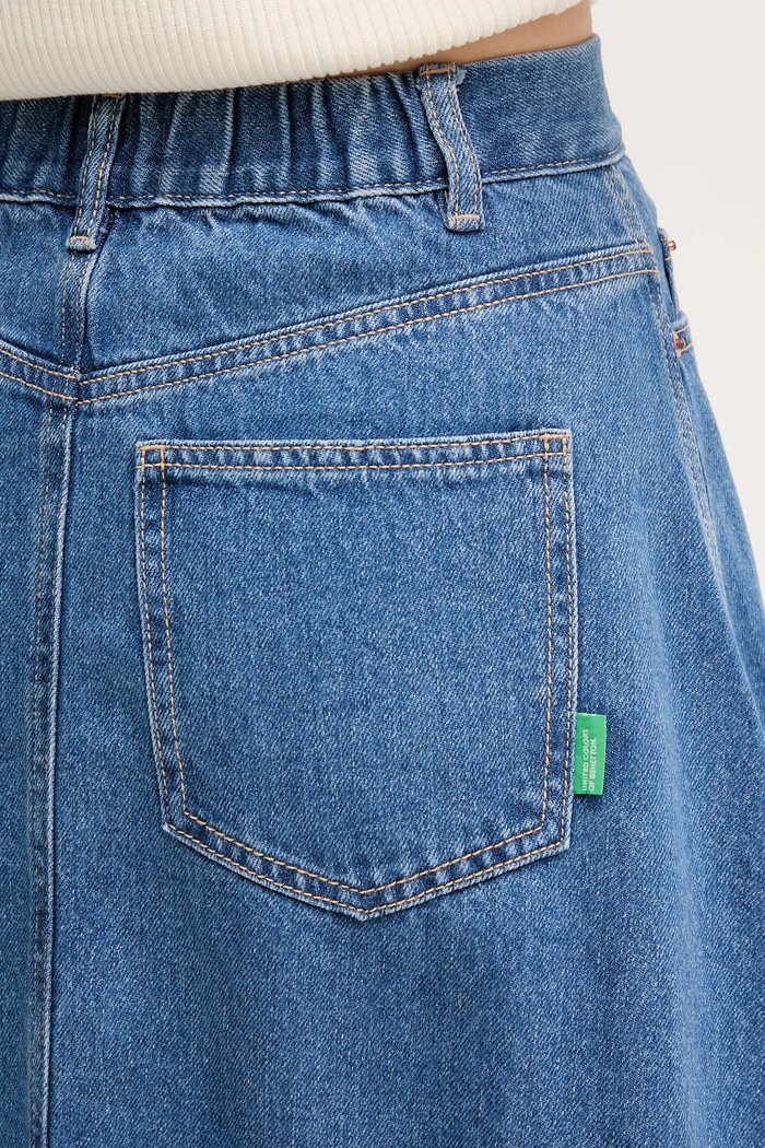 Traper suknja United Colors of Benetton plava 43C8D004K