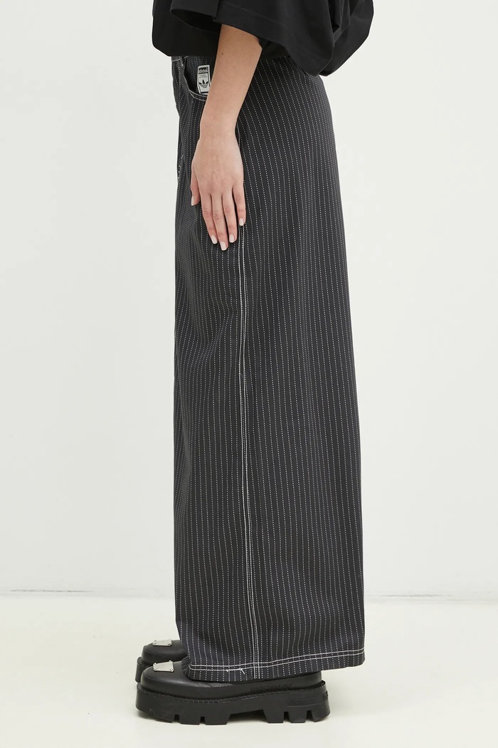 Bavlnená sukňa adidas Originals Aop Maxi Skirt JJ3142 sivá SS25