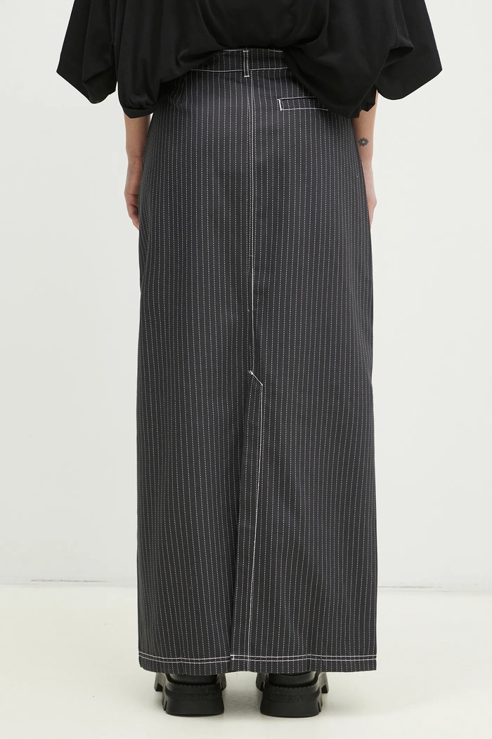 Oblečenie Bavlnená sukňa adidas Originals Aop Maxi Skirt JJ3142 sivá