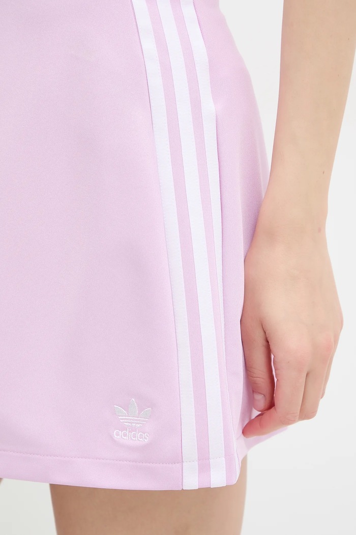 Sukňa adidas Originals 3-Stripes fialová JD0314
