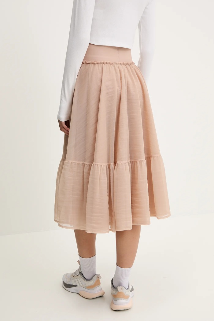 Îmbrăcăminte adidas Originals fustă Waistband Tulle Maxi Skirt JJ0903 portocaliu