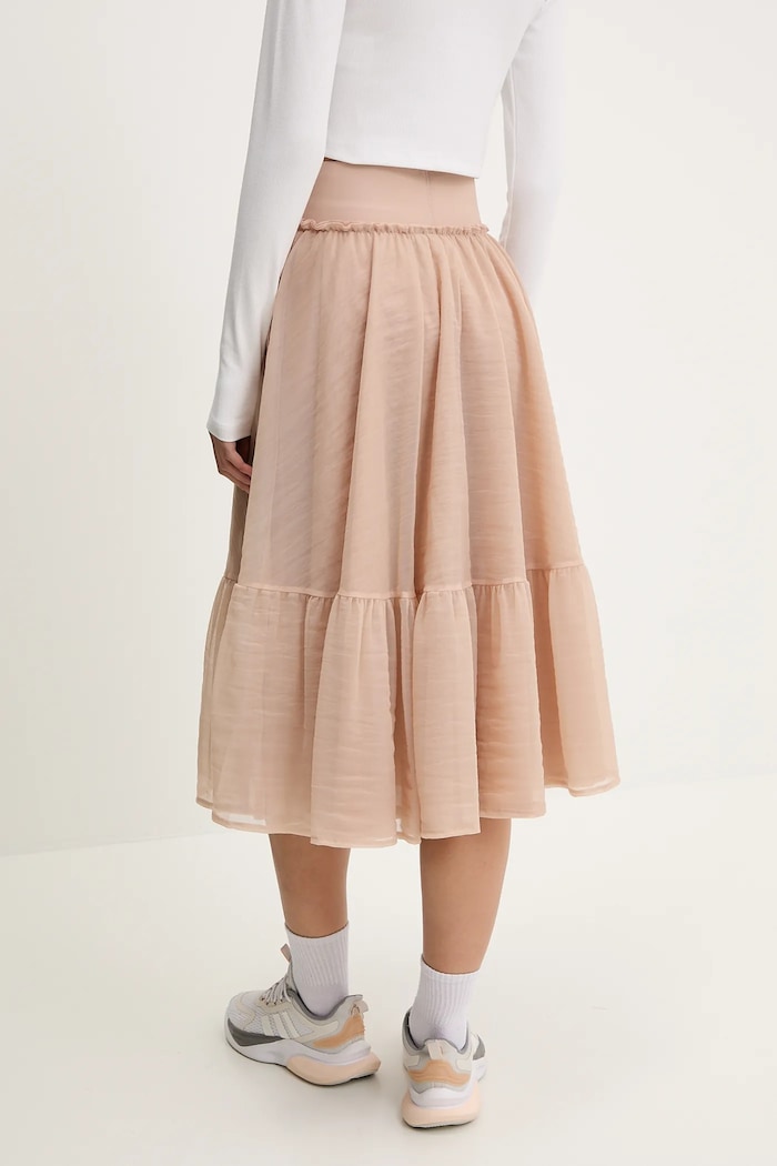 Îmbrăcăminte adidas Originals fustă Waistband Tulle Maxi Skirt JJ0903 portocaliu