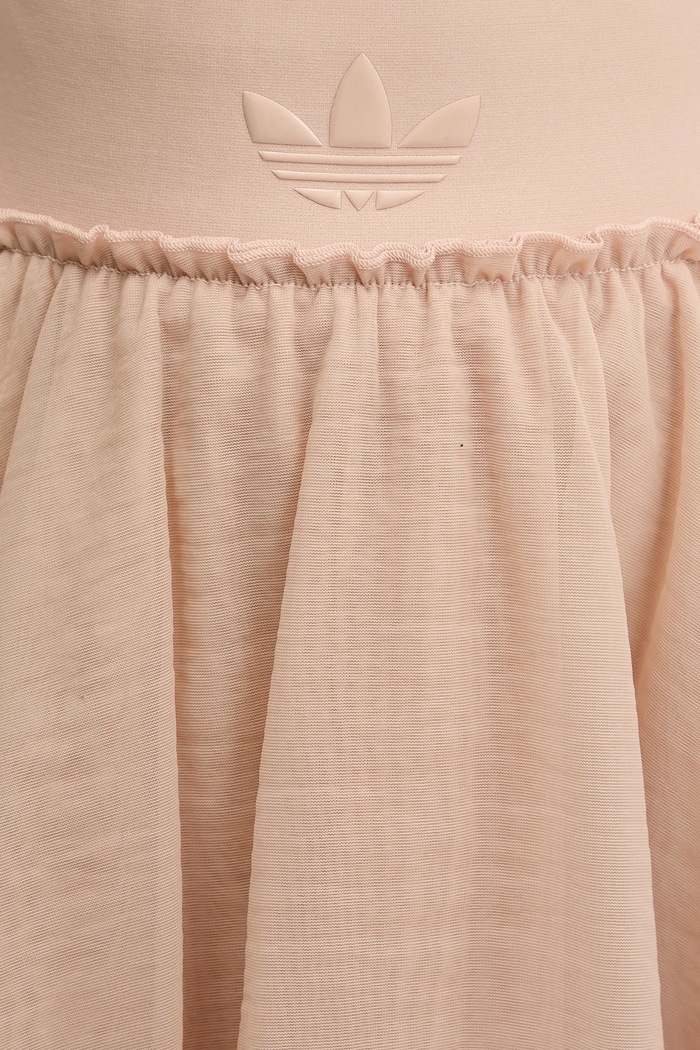 adidas Originals fustă Waistband Tulle Maxi Skirt JJ0903 portocaliu
