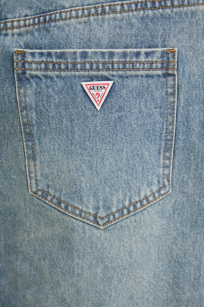 Guess Originals spódnica jeansowa W5RG35.D4XY0 niebieski