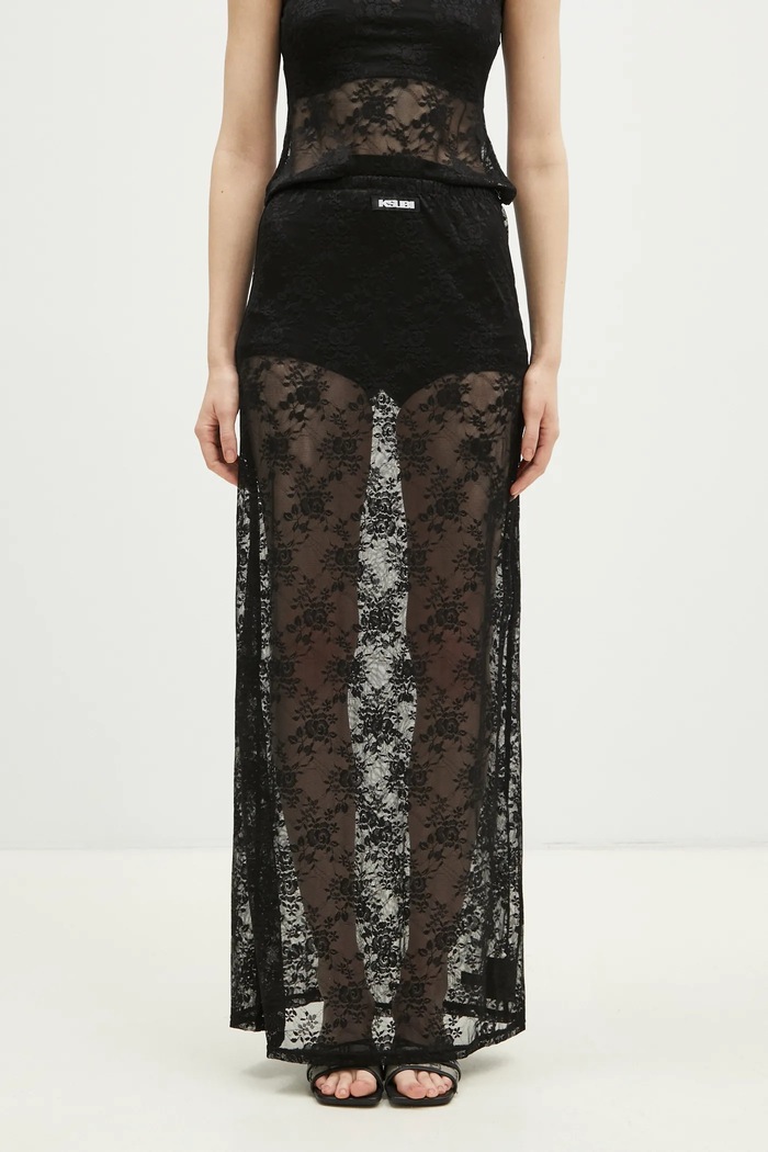 Sukňa KSUBI Veneda Slip pletenina čierna WPS25SK004