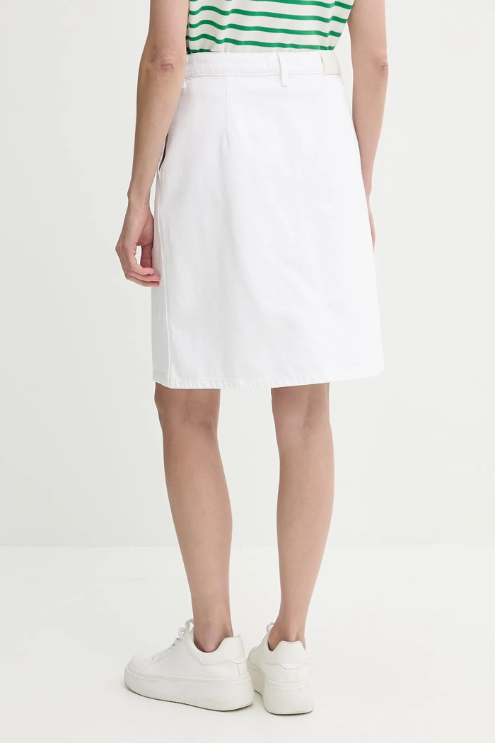 Odjeća Pamučna suknja Tommy Hilfiger WW0WW44391 bijela