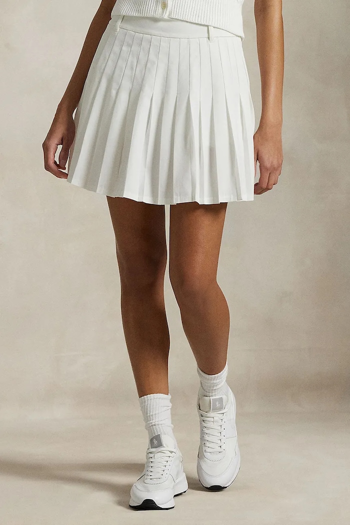 Polo Ralph Lauren fustă Wimbledon Collection uni alb 211970494