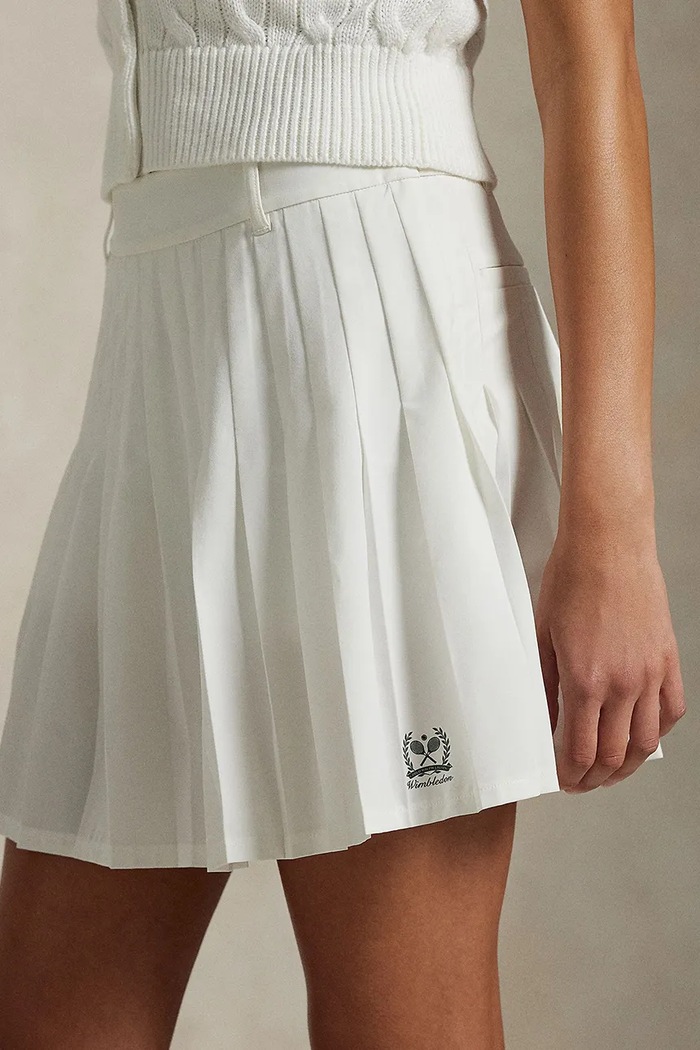 Polo Ralph Lauren fustă Wimbledon Collection alb 211970494