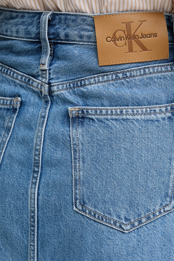 Džínová sukně Calvin Klein Jeans modrá J20J225192