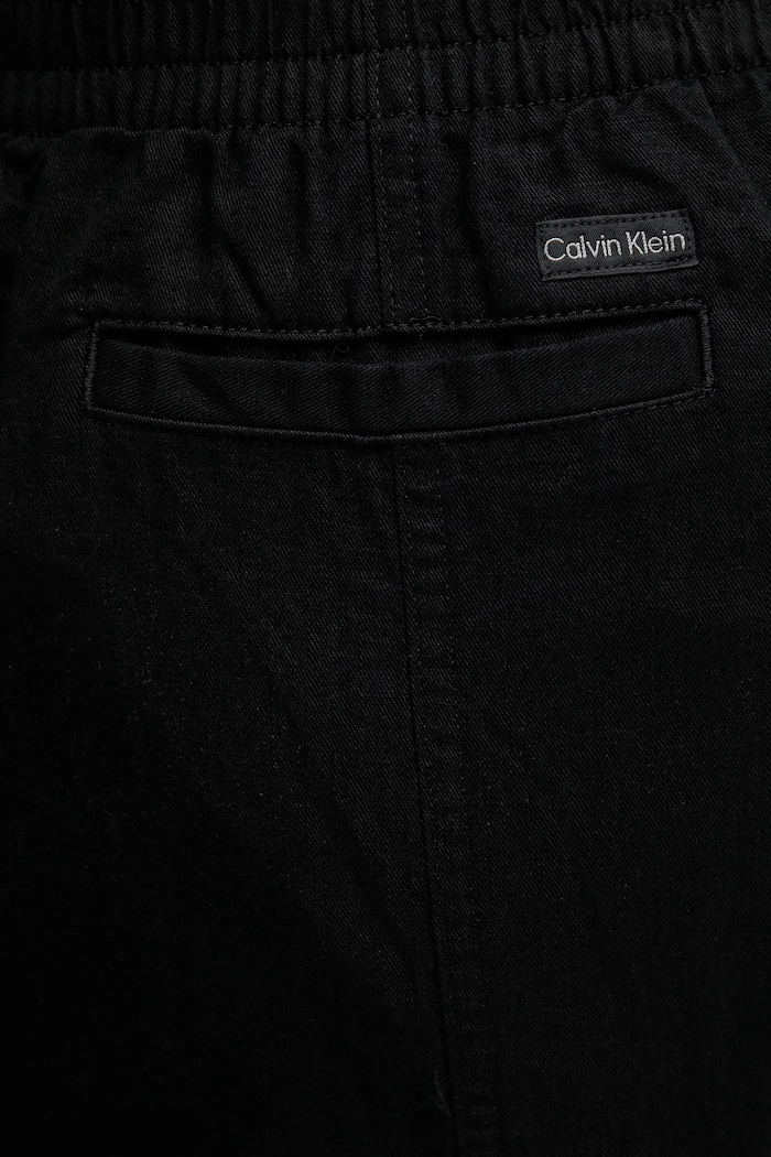 Calvin Klein Jeans spódnica z domieszką lnu czarny J20J225327