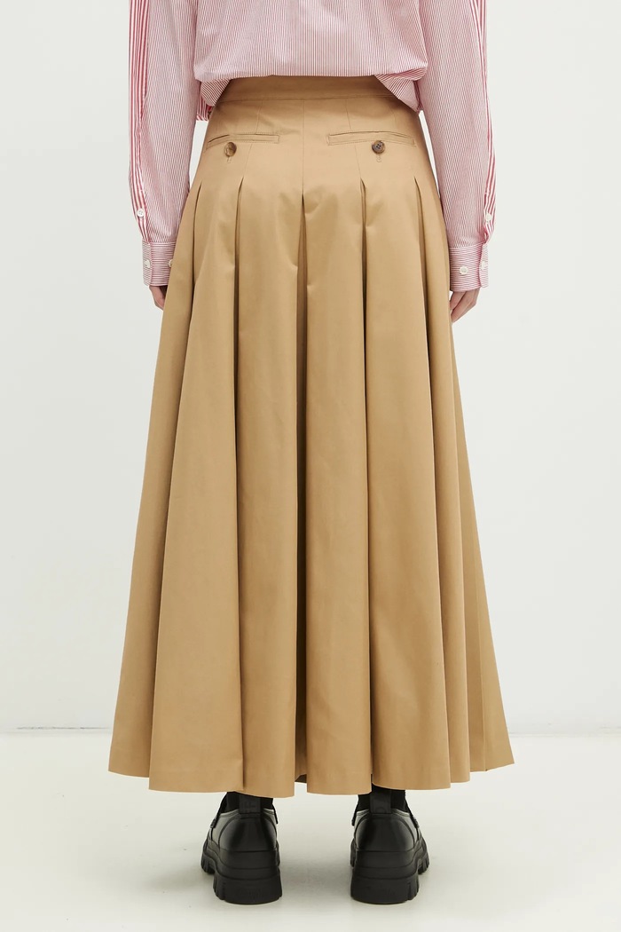 Одяг Бавовняна спідниця Undercover Skirt UP1E1603 бежевий