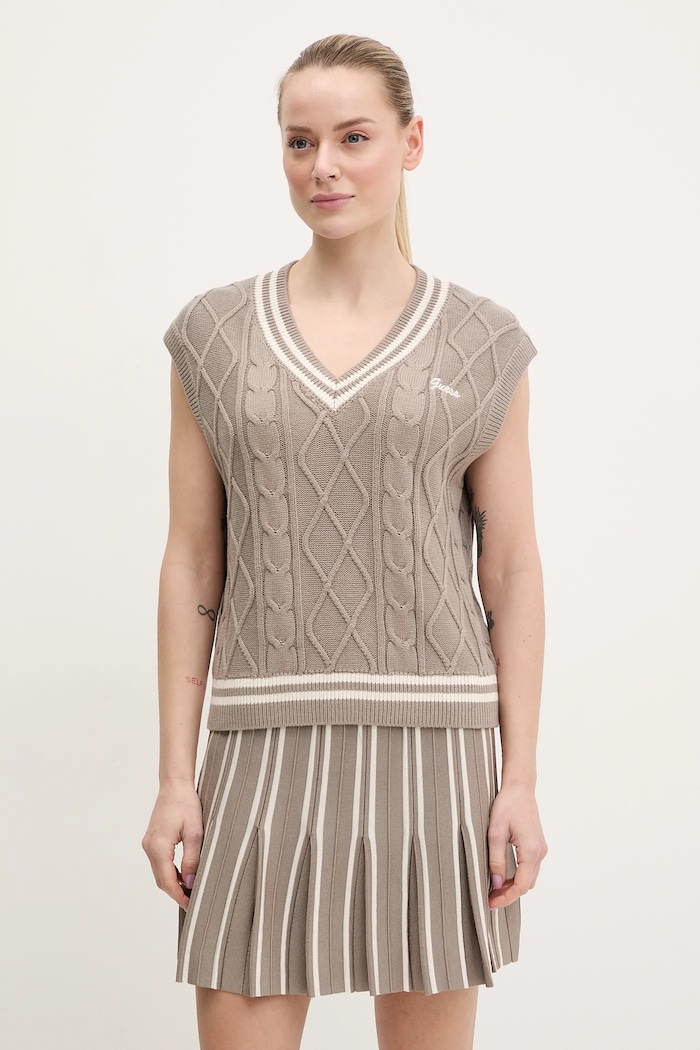 Guess spódnica beżowy V5GD00.Z3D60