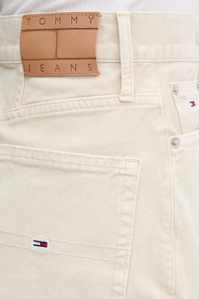 Tommy Jeans fustă jeans bej DW0DW20607