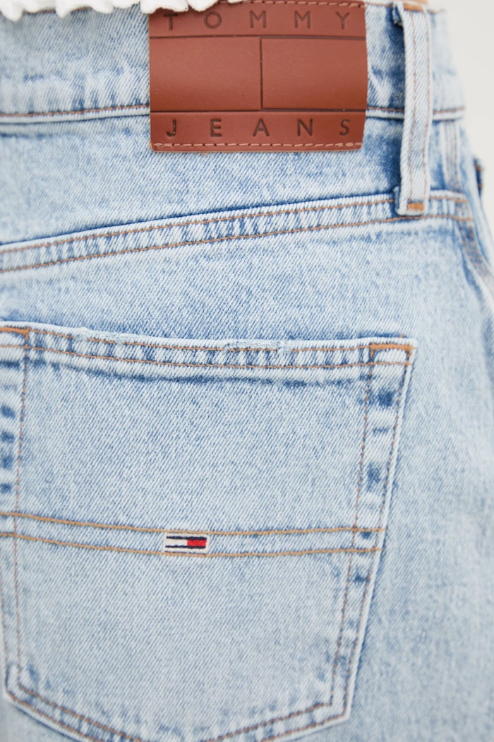 Sukňa Tommy Jeans modrá DW0DW21419