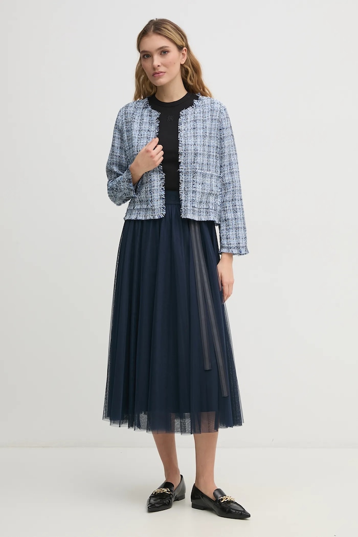 Joop! spódnica rozkloszowana 30046657 granatowy AW25