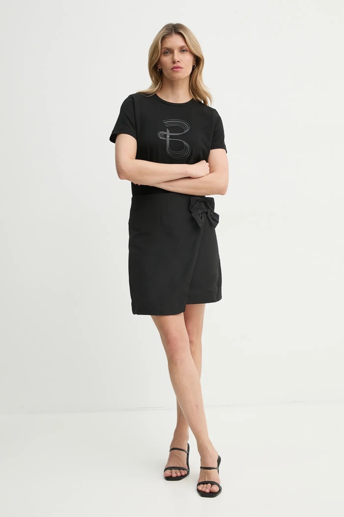 Suknja Bruuns Bazaar BBW4394 crna SS25