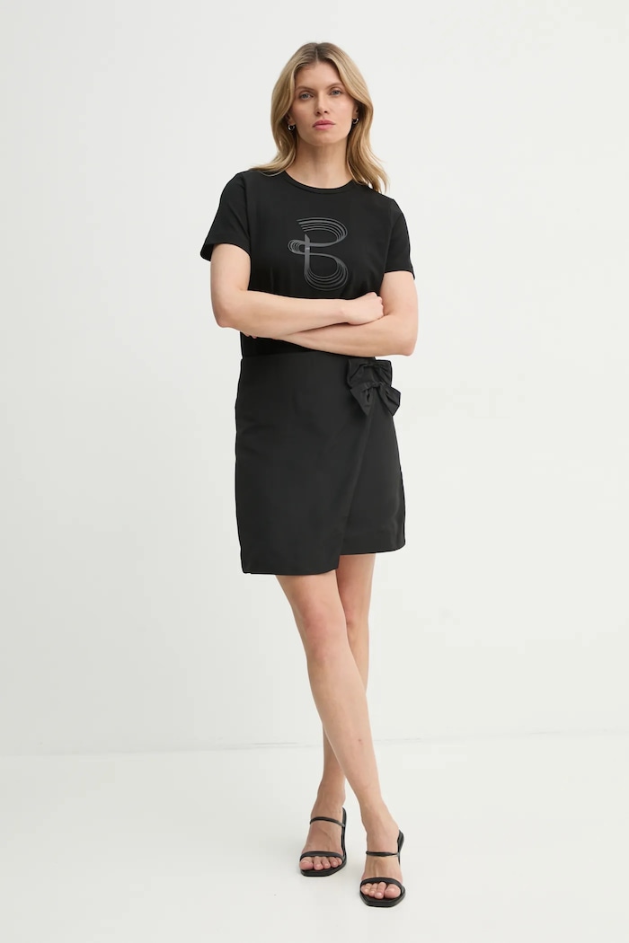 Suknja Bruuns Bazaar BBW4394 crna SS25