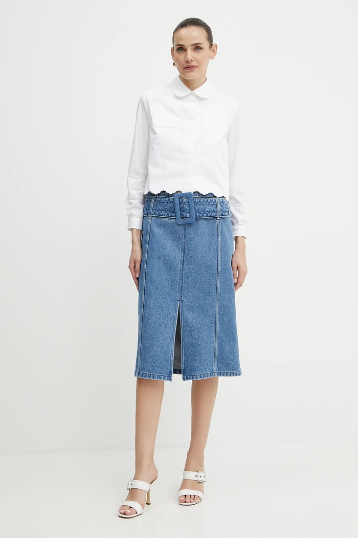 Patou fustă jeans SK0770216 albastru SS25