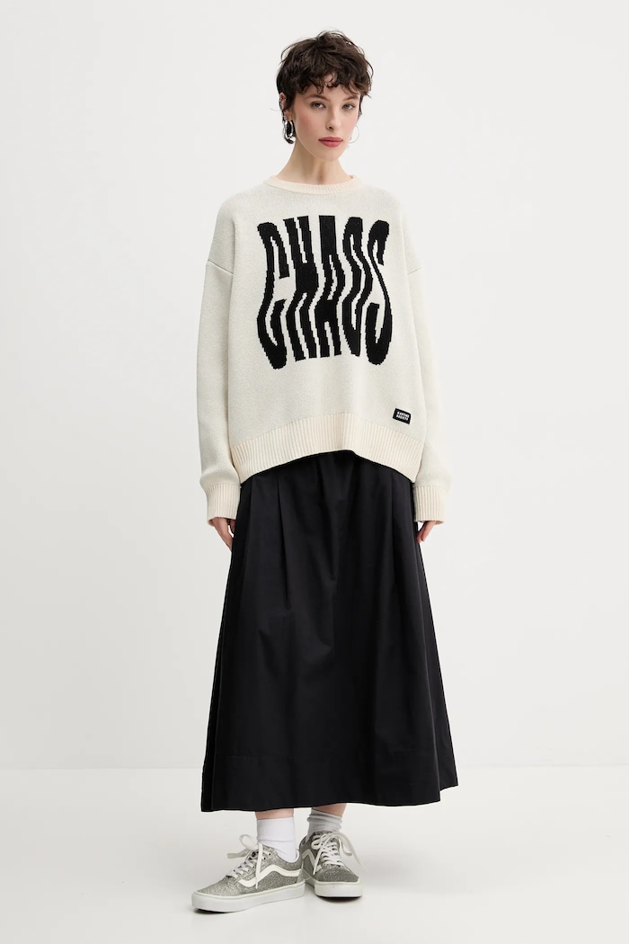 Vans spódnica VN000M9RBLK1 czarny SS25