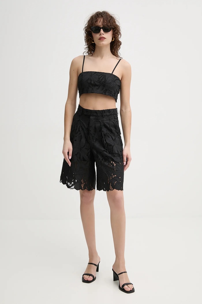 ISABELLE BLANCHE pantaloni scurti IS25SS.P101.T020 negru SS25