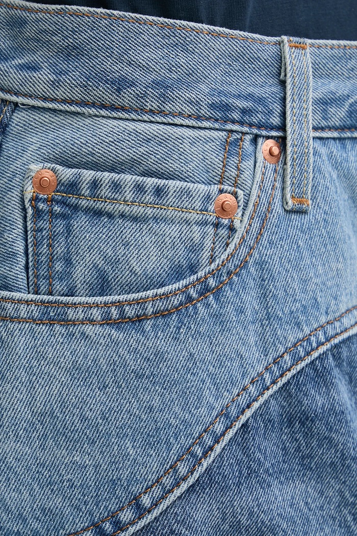 Levi's spódnica ICON SKIRT WESTERN YOKE niebieski 001VJ