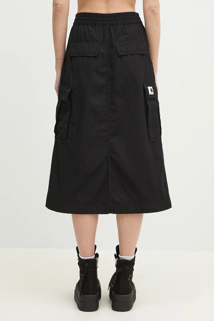 Clothing Carhartt WIP cotton skirt Jet Cargo Skirt I033148.8902 black