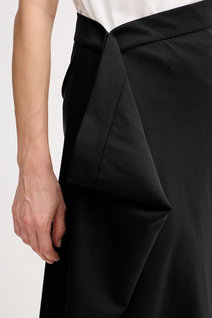 Kenzo spódnica wełniana czarny FF52JU3149RA.99