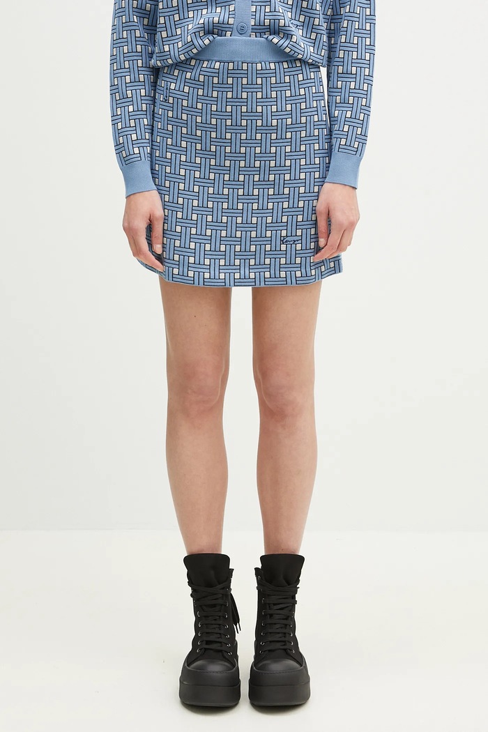 Kenzo skirt A-line blue FF52JU4733CO.64