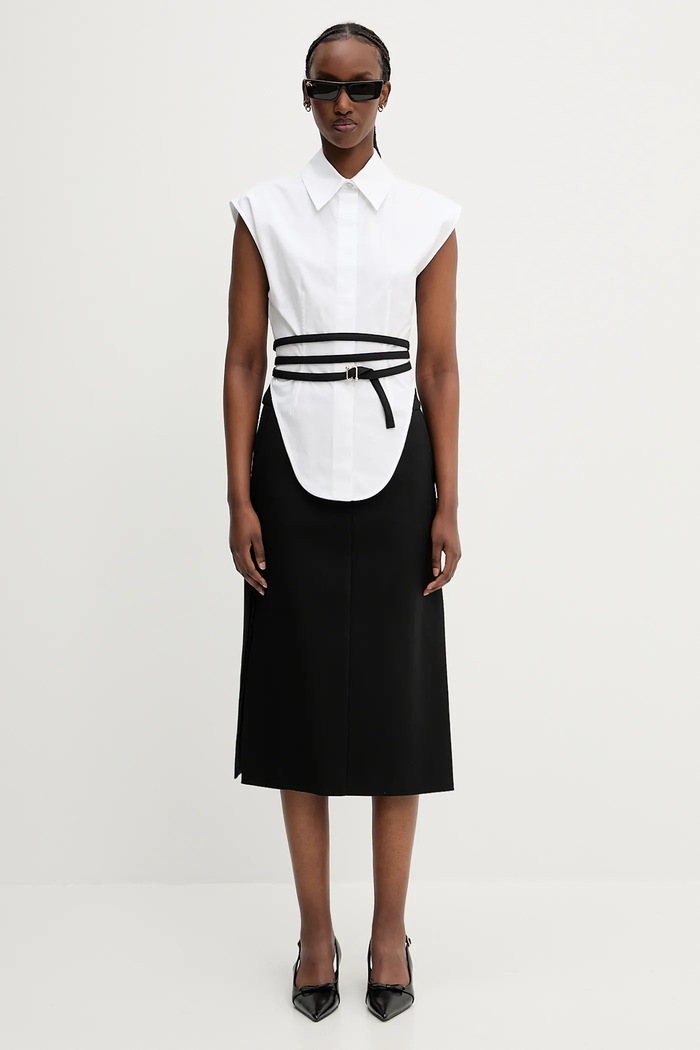 Φούστα Sportmax Garbo 2512101022600 μαύρο