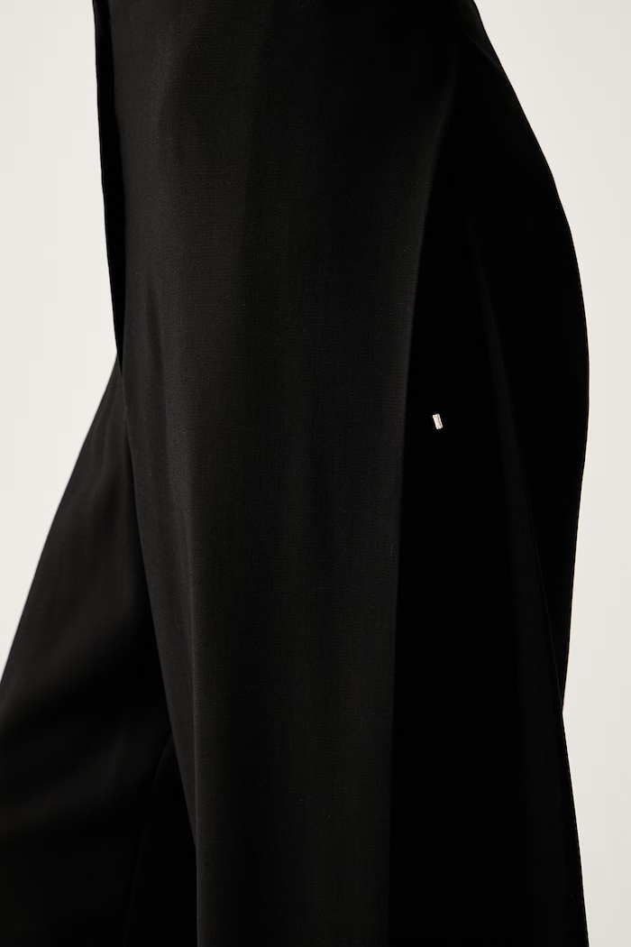 Sportmax Adelchi1234 панталон от вискоза дамски черен 2512131013600