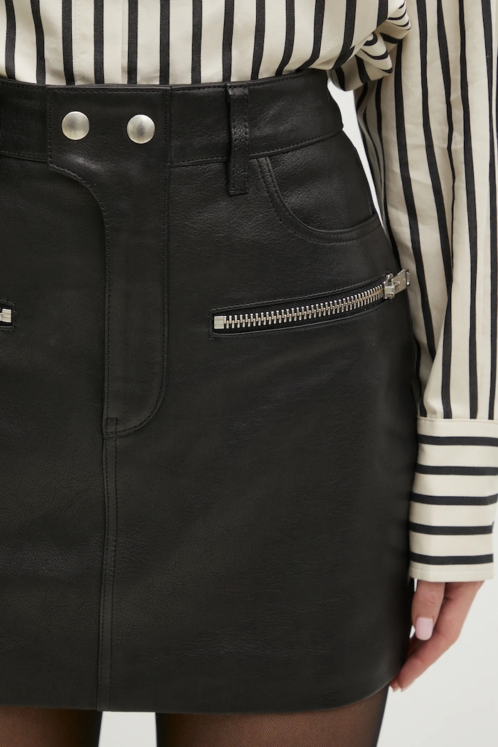 Anine Bing spódnica Steel Skirt czarny A.04.10752